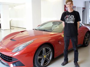 Polska - Wojtek przed Ferrari 458 Italia