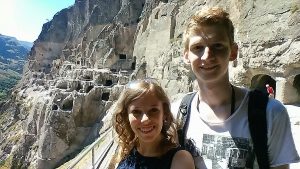 Gruzja - Vardzia, klasztor w skale